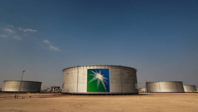 A view shows branded oil tanks at Saudi Aramco oil facility in Abqaiq, Saudi Arabia October 12, 2019.