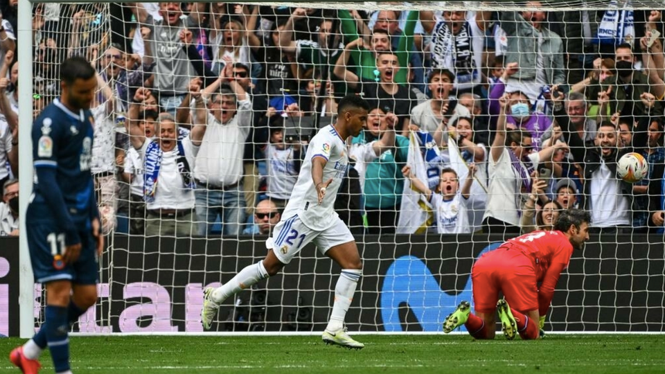 Madrid coach Carlo Ancelotti rested Benzema and Vinicius Junior from the start for the visit of Espanyol, and Rodrygo seized his chance with two goals late in the first half.