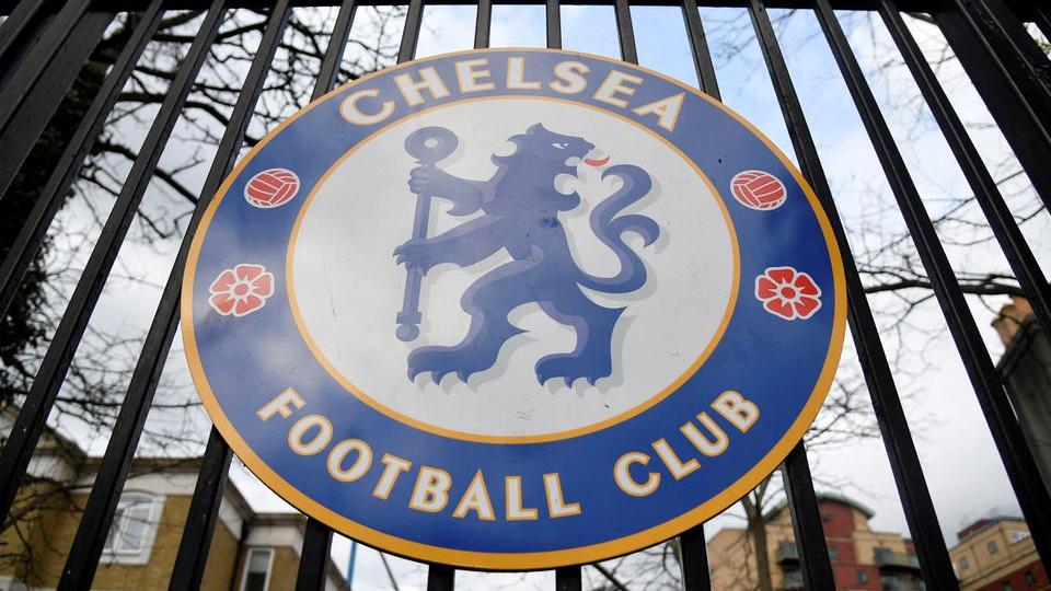 A sign is seen at an entrance to Stamford Bridge, the stadium for Chelsea Football Club, after Russian businessman Roman Abramovich said he would sell Chelsea, 19 years after buying it, amid growing pressure for oligarchs to be hit by sanctions after Russia's invasion of Ukraine, in London, Britain March 3, 2022.