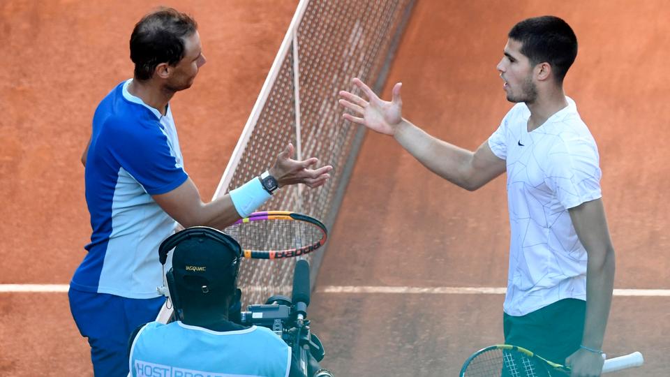 Australian Open champion Nadal went down 6-2 1-6 6-3 to Spanish compatriot Alcaraz.