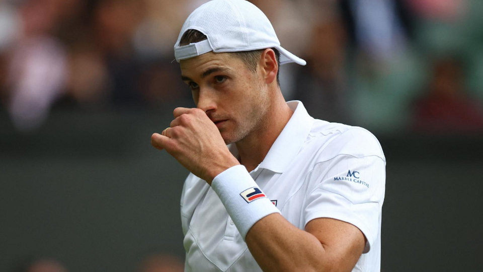 Isner broke Murray in the third game of the first set and then held serve under heavy pressure in the next when the Scot, swooping in with backhand passes, had two chances to break straight back.