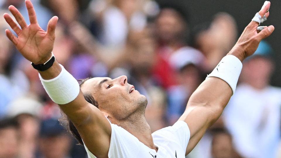 Nadal extended his unbeaten mark in Grand Slam matches in 2022 to 19-0.