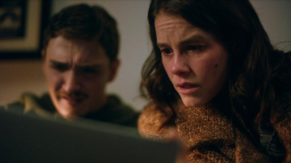 This image released by Paramount Pictures shows Kyle Gallner, left, and Sosie Bacon in a scene from