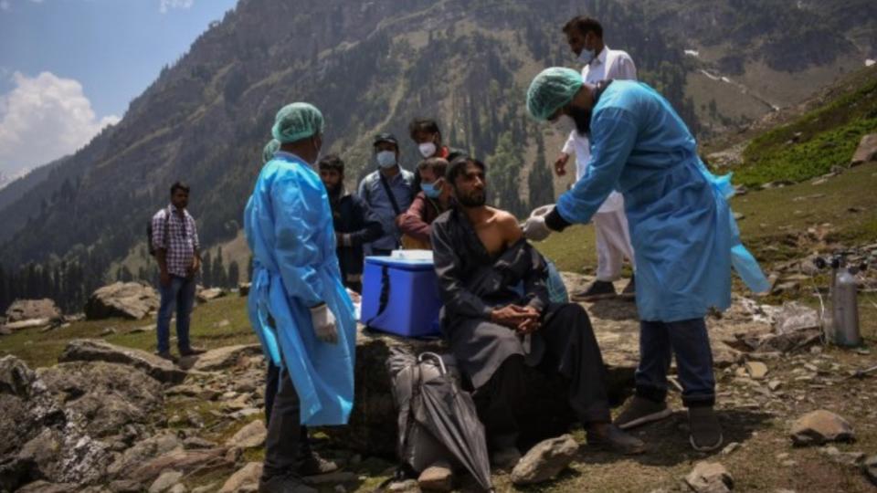 On June 10, 2021, Mattoo captured the Pulitzer-winning photo of health workers giving a dose of vaccine to a shepherd in India-administered Kashmir.