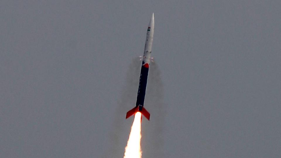 The 545-kg rocket reached a peak altitude of 89.5 kilometres below the internationally recognised 100 -km Karman line that separates Earth from outer space.