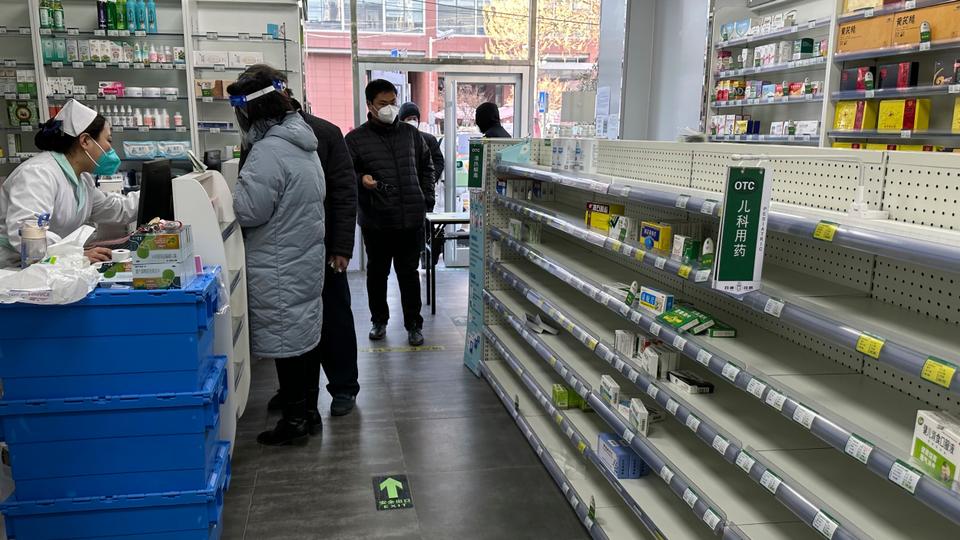 Chinese search giant Baidu said that searches for fever-reducing Ibuprofen had risen 430 percent over the past week.