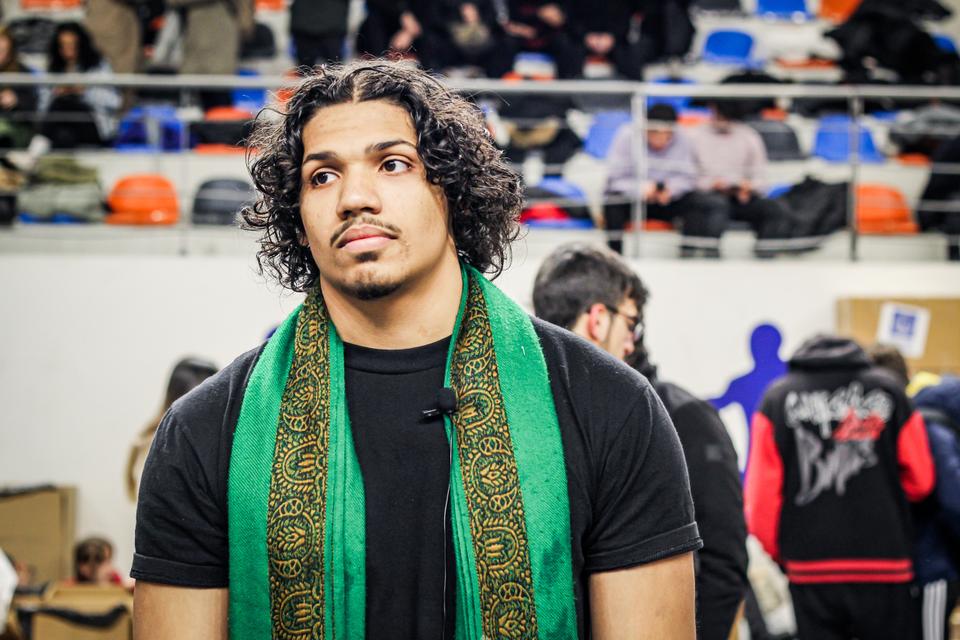 Yasin Abdullahi, 20, has been volunteering at Uskudar since relief work there began.