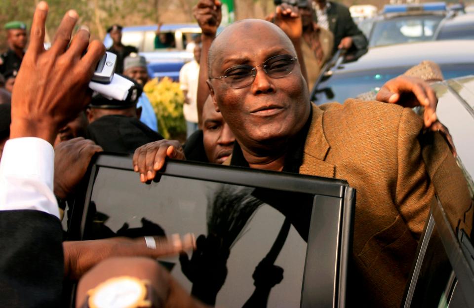 Nigerian Vice President and a leading opposition candidate Atiku Abubakar.