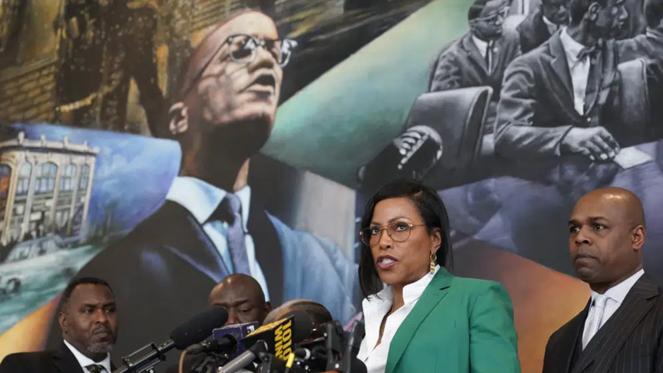 Ilyasah Shabazz, daughter of Malcolm X, second from right, says government agencies fraudulently concealed evidence