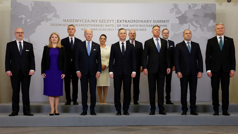 The Bucharest Nine, B9, is a format bringing together the countries of NATO's eastern flank: Bulgaria, the Czech Republic, Estonia, Lithuania, Latvia, Poland, Romania, Slovakia and Hungary.