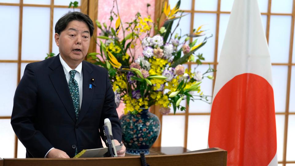 Hayashi reiterated that the government in Tokyo stands by a 1998 declaration that included an apology.