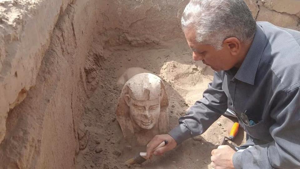 Once fully deciphered, the stele may shed light on the identity of the sculpture.