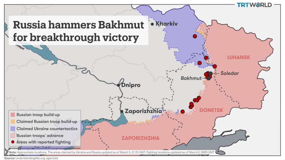 A Russian victory of Bakhmut is seen to serve as further seizure of Ukraine's territory and it will be the first gain since last summer.