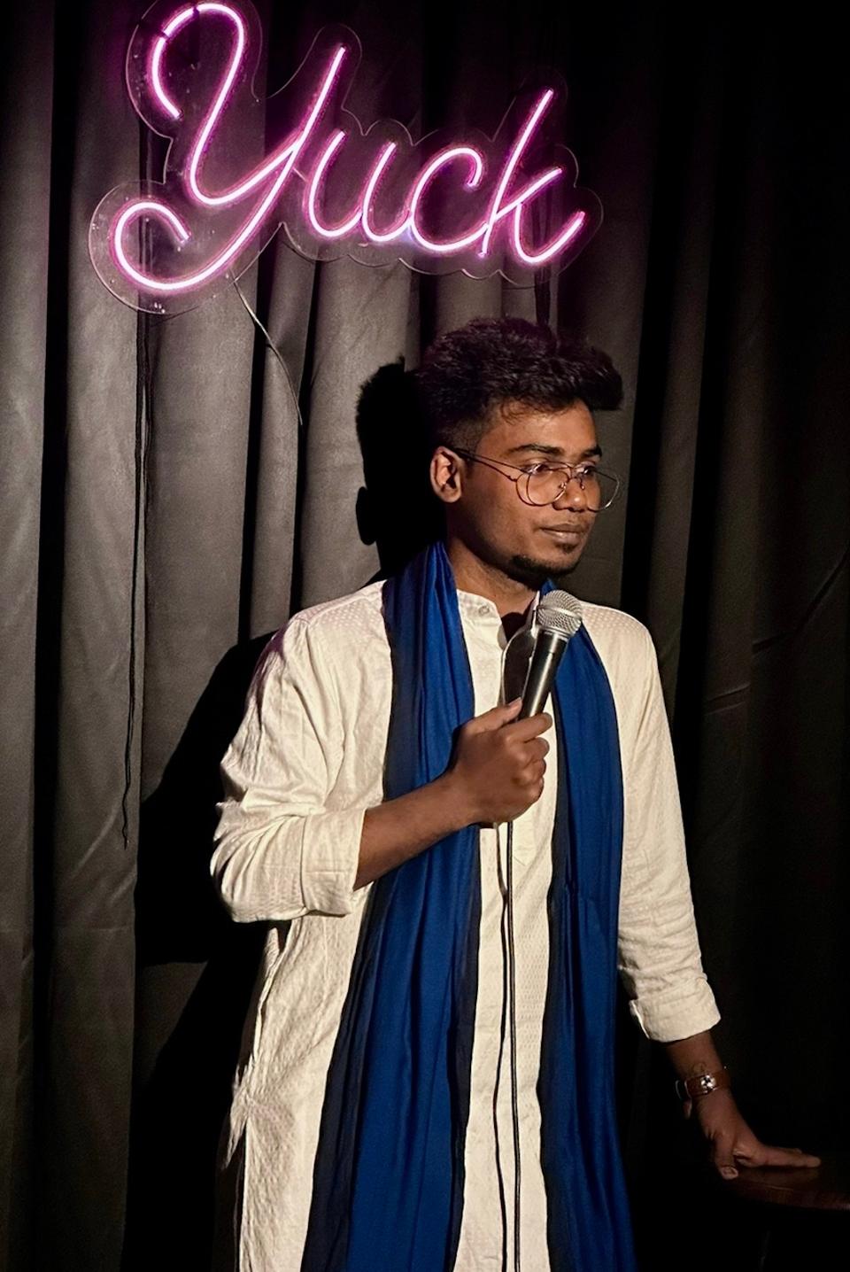 25-year-old Manjeet Sarkar felt stand-up comedy became a way to deal with the bullying he experienced in school.