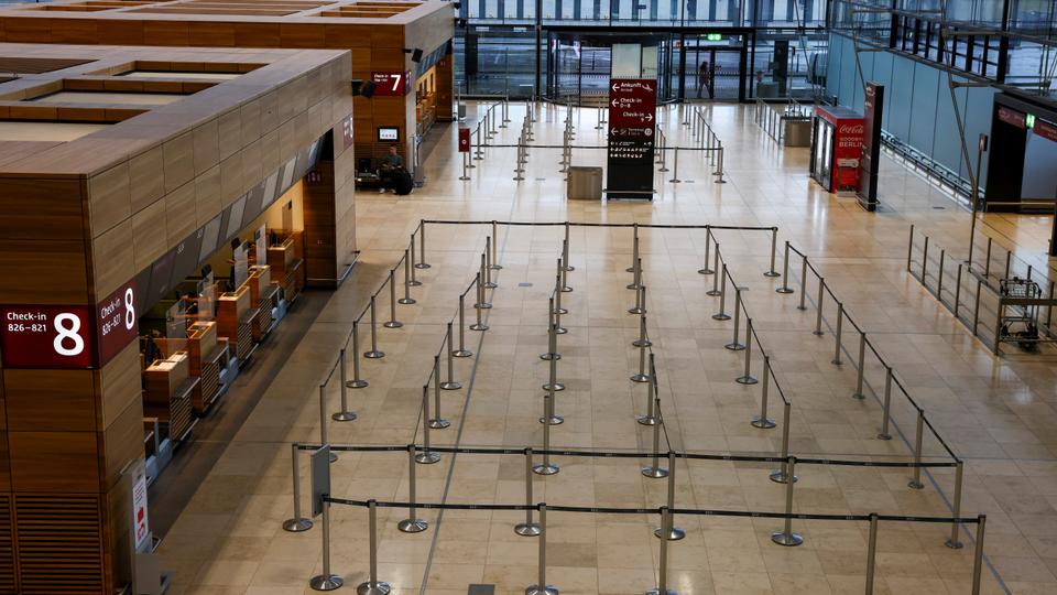Berlin, Bremen and Hamburg airports said no commercial flights would take off on Monday