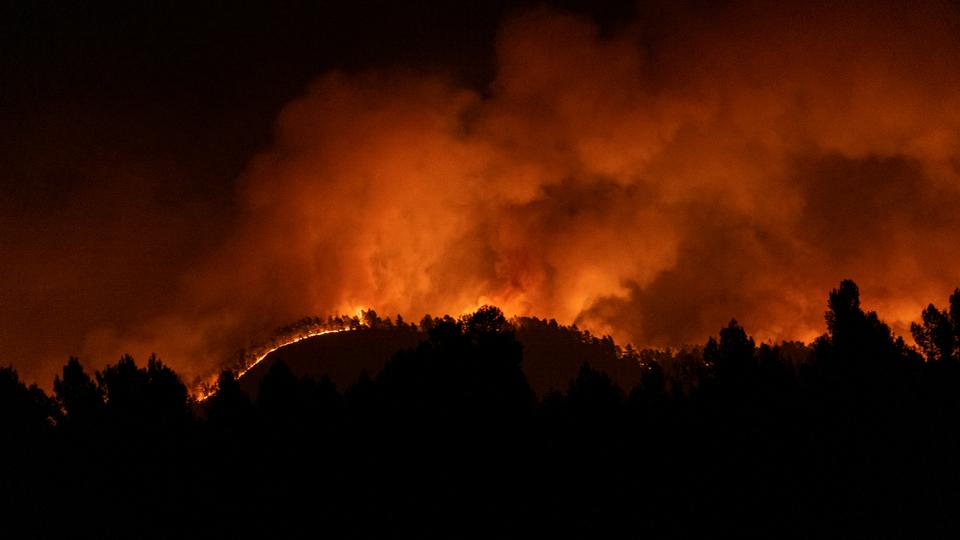 Emergency services in the region said eight towns had been evacuated, including a home for older people in Montan.