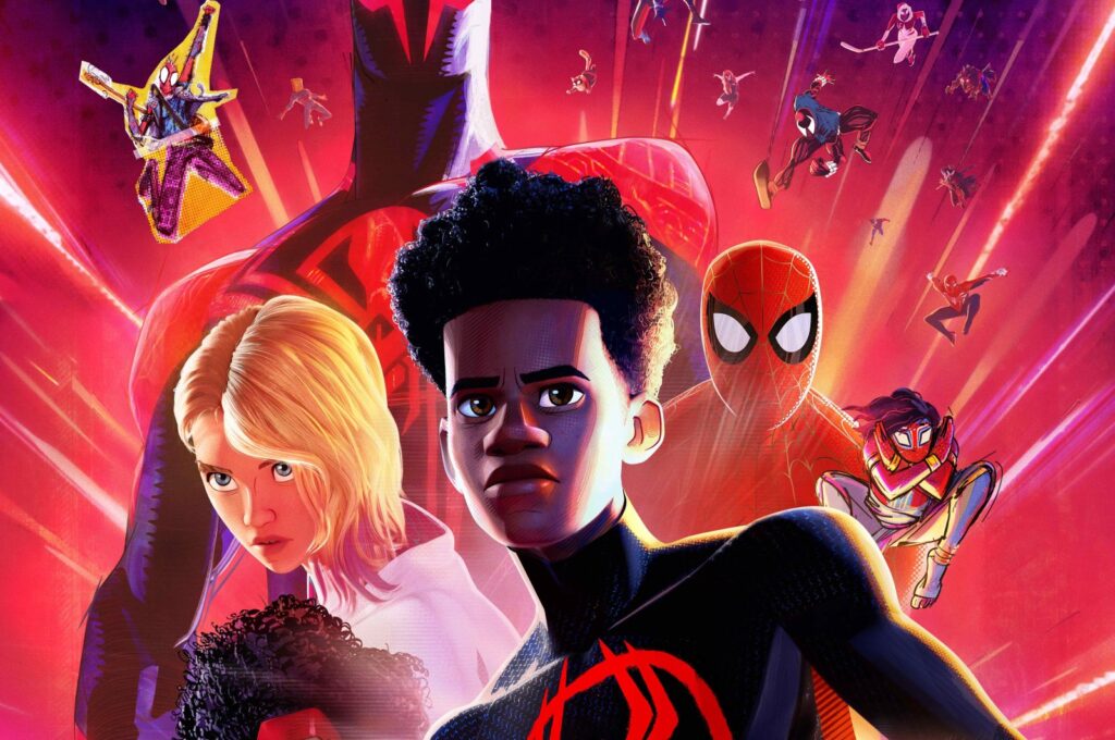 A banner of the "Spider-Man: Across the Spiderverse" movie. (Photo courtesy of Sony)