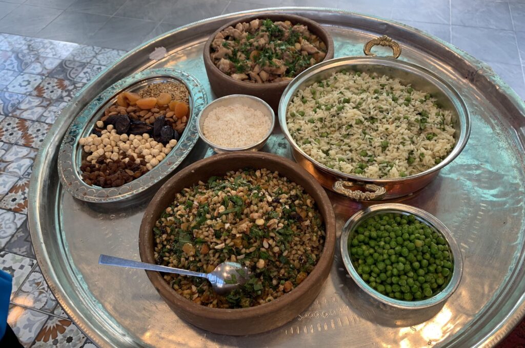 An array of dishes inspired by ancient cuisine of Comana Pontica, in Tokat, Türkiye, July 10, 2023. (AA Photo)
