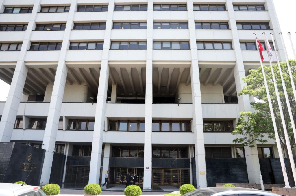 The building of the Central Bank of the Republic of Türkiye is seen in Ankara, Türkiye, June 9, 2023. (AFP Photo)