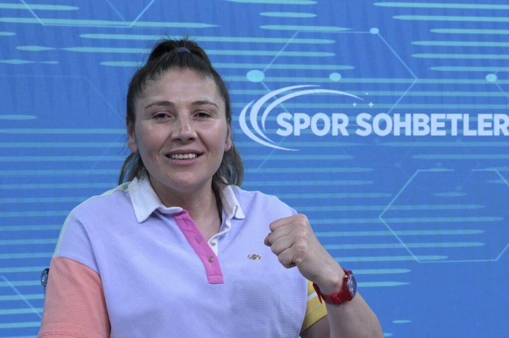 Turkish women's boxing national team coach Şennur Demir poses for photo during an interview, Ankara, Türkiye, July 10, 2023. (AA Photo)