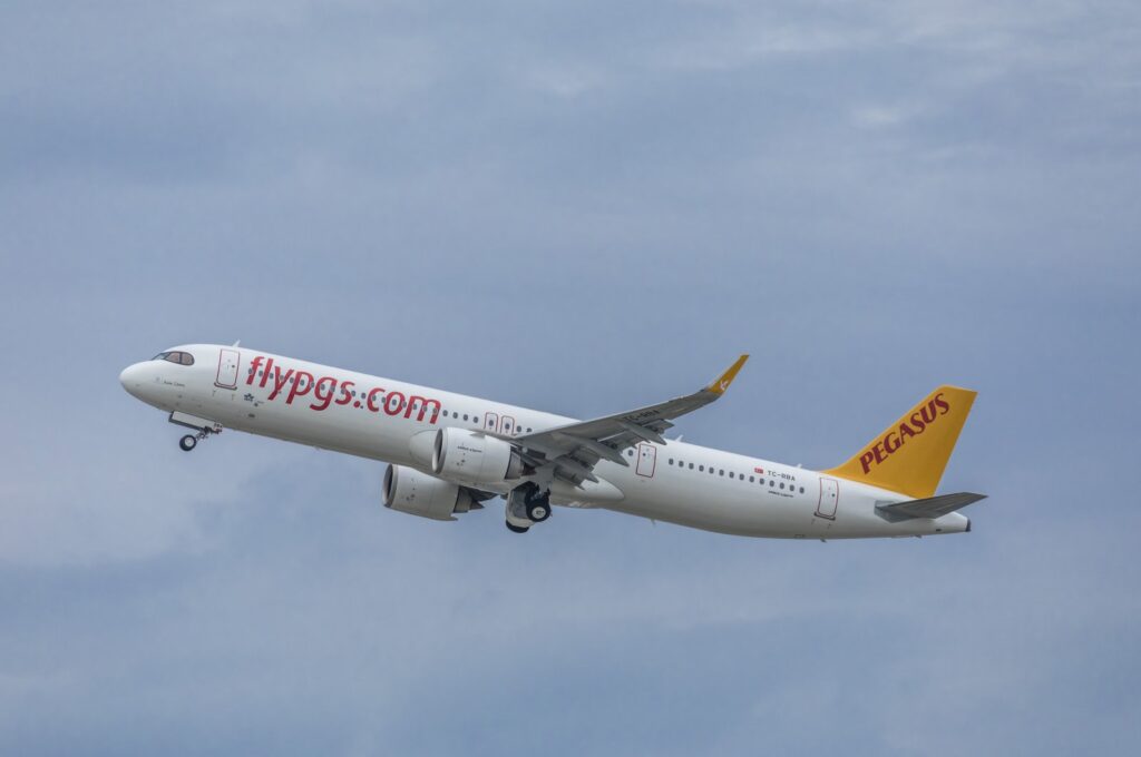 A Pegasus Airbus A321neo plane in an undated file photo. (DHA Photo)