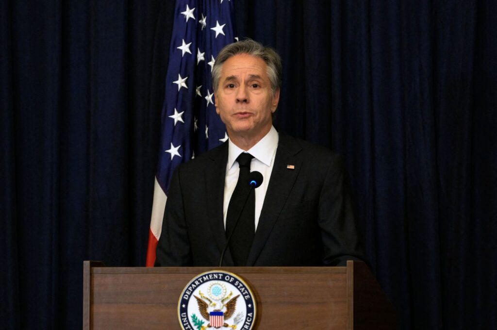 U.S. Secretary of State Antony Blinken speaks during a news conference in Jakarta, Indonesia, July 14, 2023. (AFP Photo)