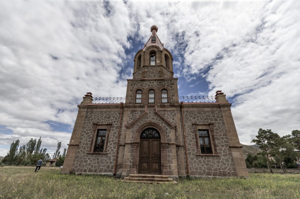 The historical Russian church is restored to its original form, Oltu, Erzurum, Türkiye, July 18, 2023. (AA Photo)