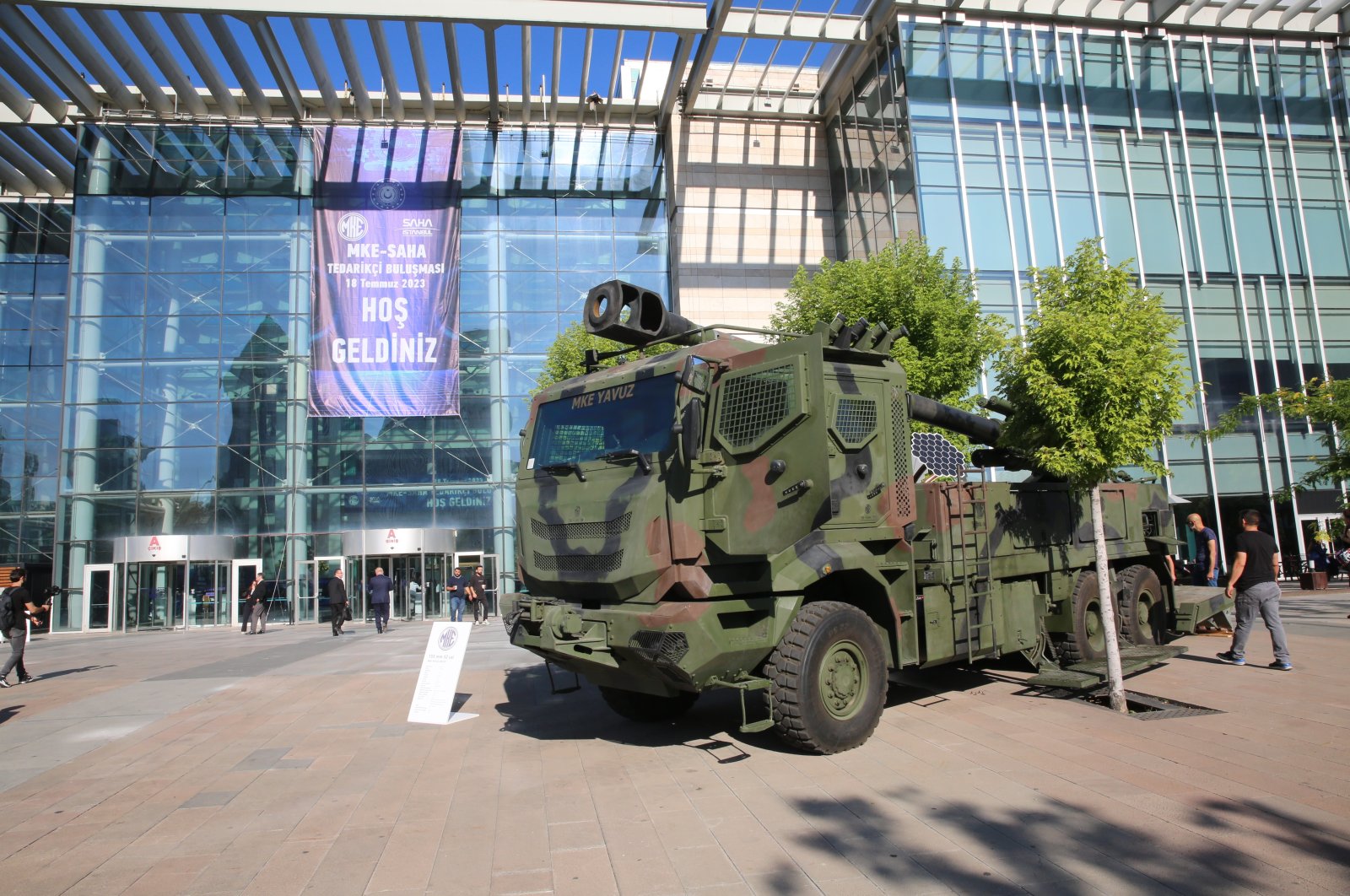 A vehicle is seen at the ATO Congresium in the capital Ankara on the occasion of a defense industry meeting, July 18, 2023 (IHA Photo)
