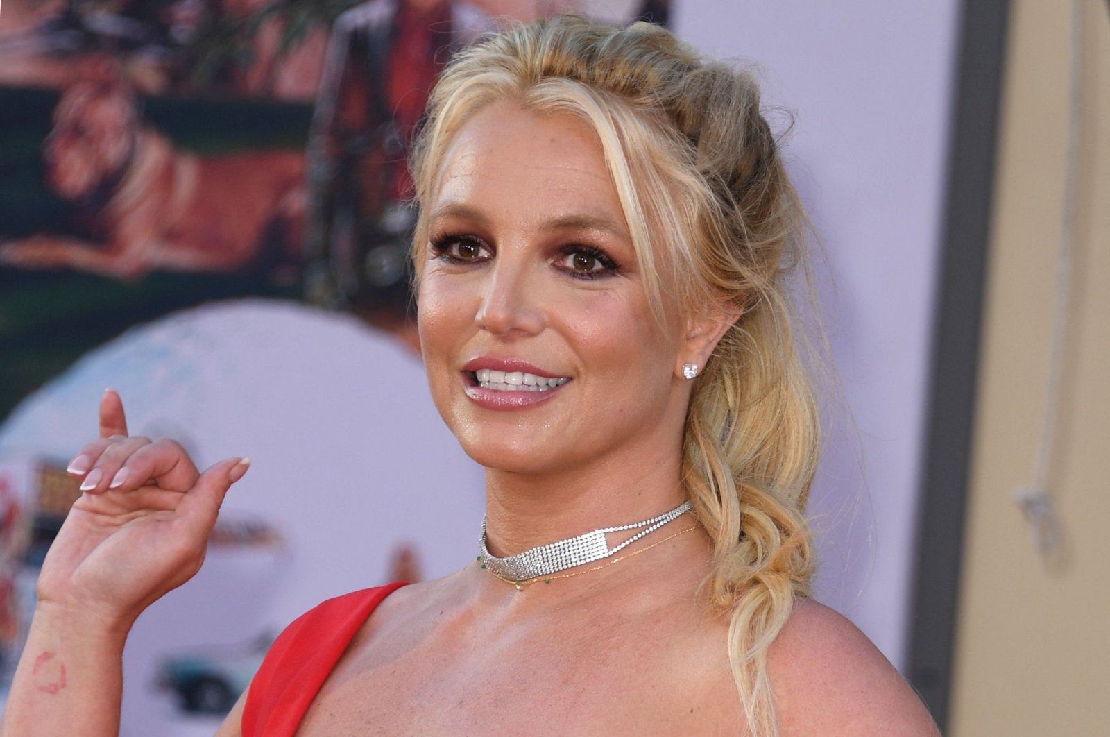 U.S. singer Britney Spears arrives for the premiere of Sony Pictures' "Once Upon a Time... in Hollywood" at the TCL Chinese Theatre in Hollywood, California, U.S., July 22, 2019. (AFP Photo)