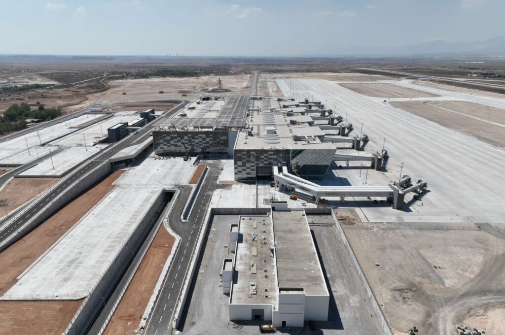 An aerial view of the newly expanded Ercan Airport, in Lefkoşa (Nicosia), Turkish Republic of Northern Cyprus, July 19, 2023. (AA Photo)