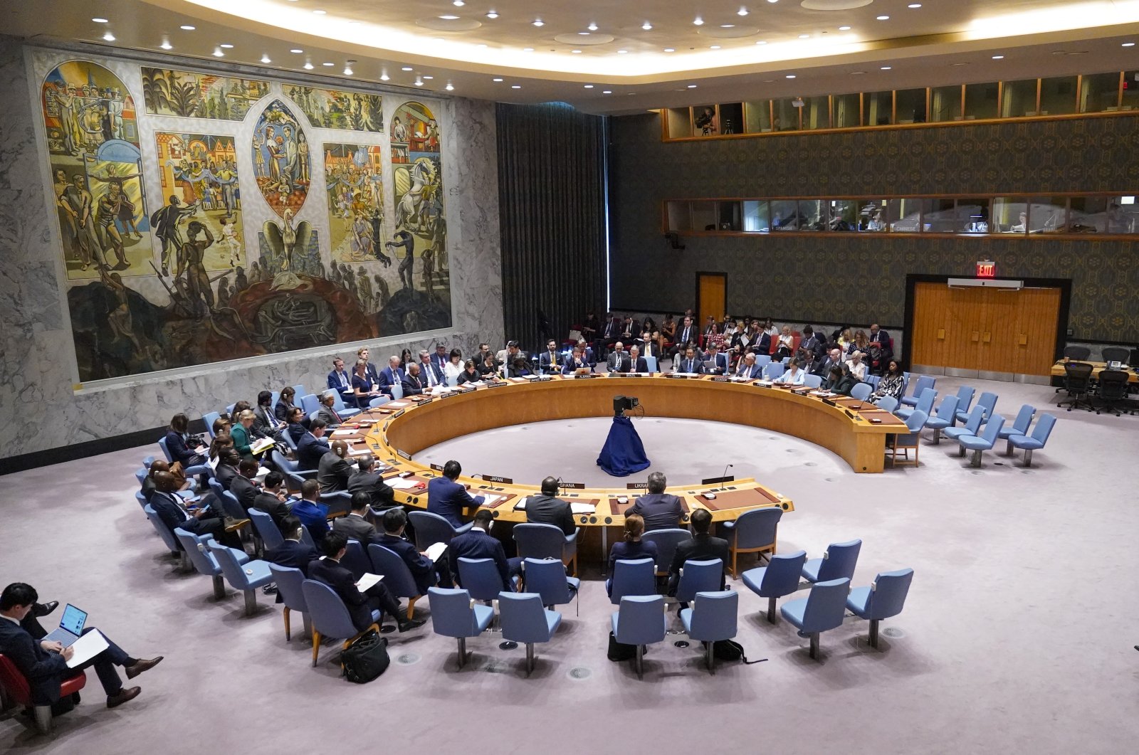 The United Nations Security Council meats on the situation in Ukraine, Monday, July 17, 2023 at United Nations headquarters. (AP File Photo)