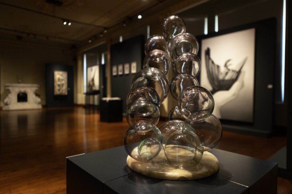 Some of the artworks displayed at the "Dreamers of a New World" exhibition by Kanyon Kültür, Istanbul, Türkiye, July 18, 2023. (Photo courtesy of Kalyon Kültür)