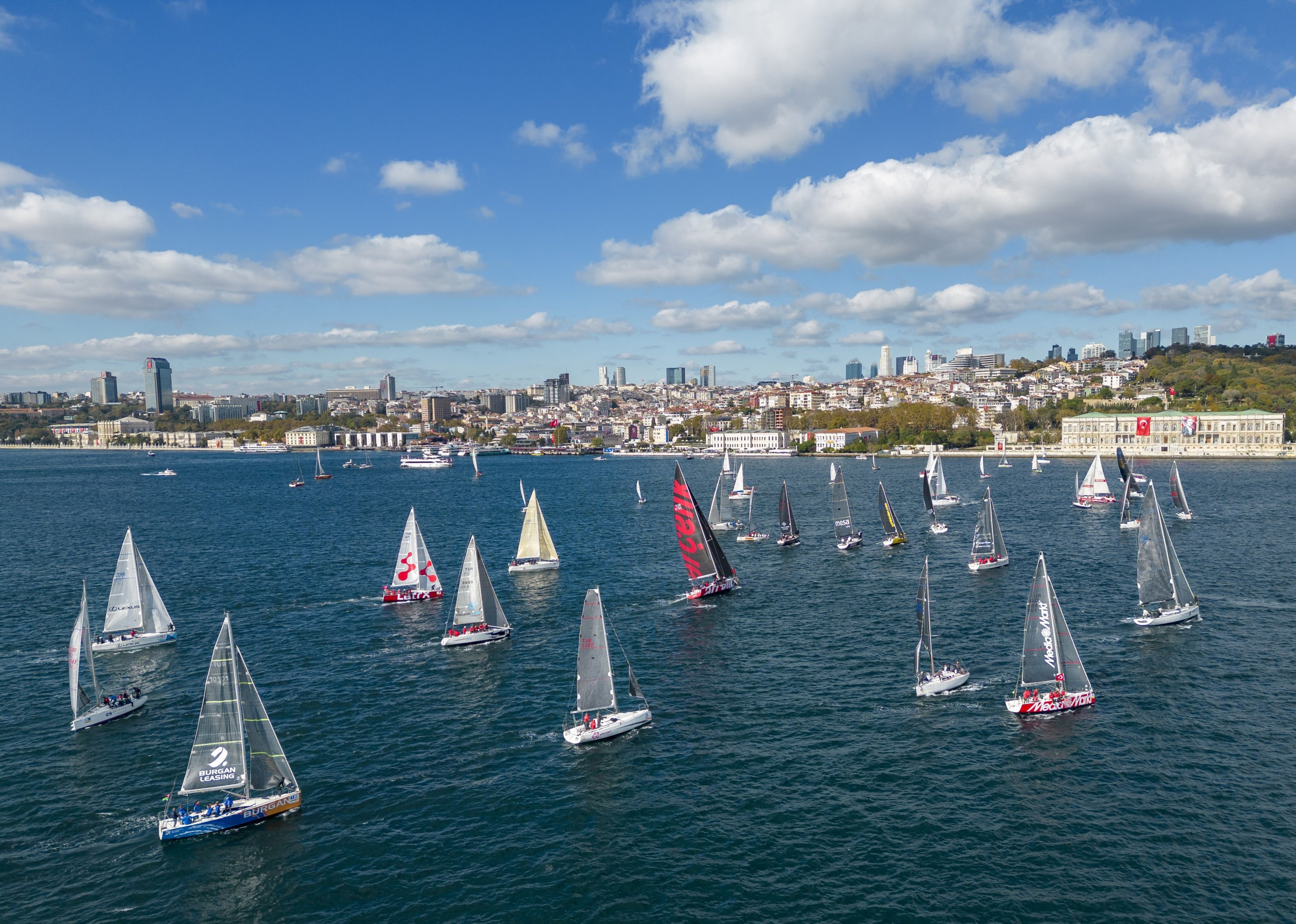 284065 Sailors in action during the 3rd Presidential International Yacht Race, Istanbul, Türkiye, Oct. 29, 2022. (Courtesy of Sail Türkiye)