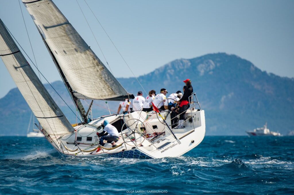 Turkish sailors pose for a photo during the Presidential International Yacht Race, Müğla, Türkiye, May 25, 2022. (Courtesy of Sail Türkiye)