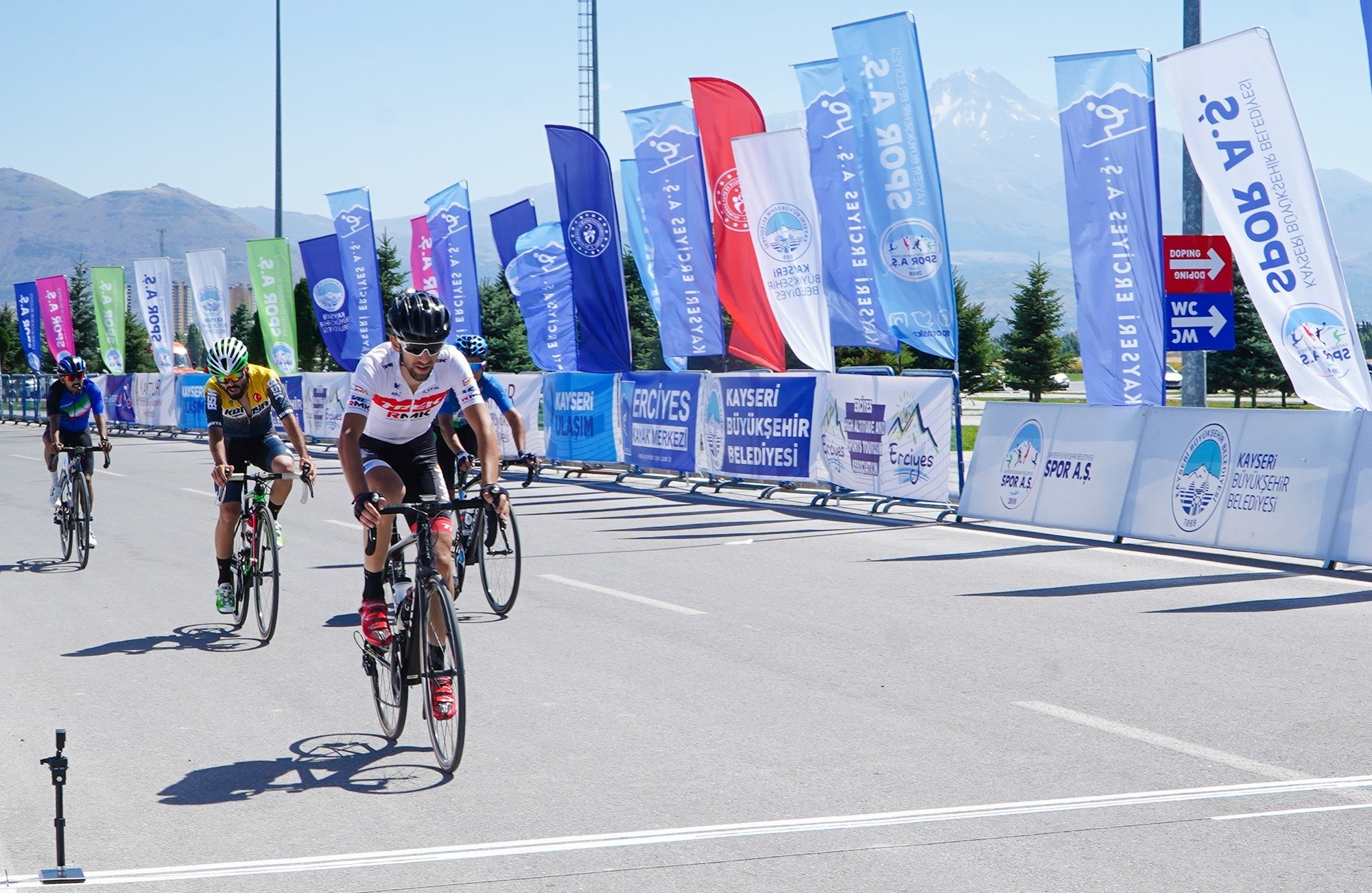 284395 Turkish cyclists train ahead of the 2023 World Road Cycling Championship, Kayseri, Türkiye, July 25, 2023. (IHA Photo)