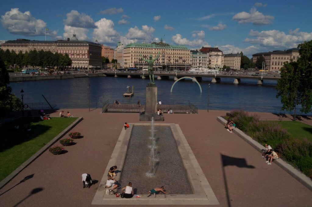 A general view of central Stockholm, Sweden, July 14, 2023. (Reuters Photo)