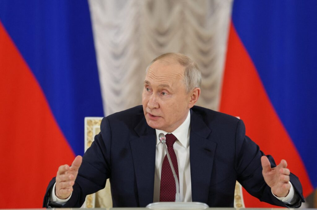 Russia's President Vladimir Putin speaks during a news conference following the Russia-Africa summit in Saint Petersburg, Russia, July 29, 2023. (Reuters Photo)