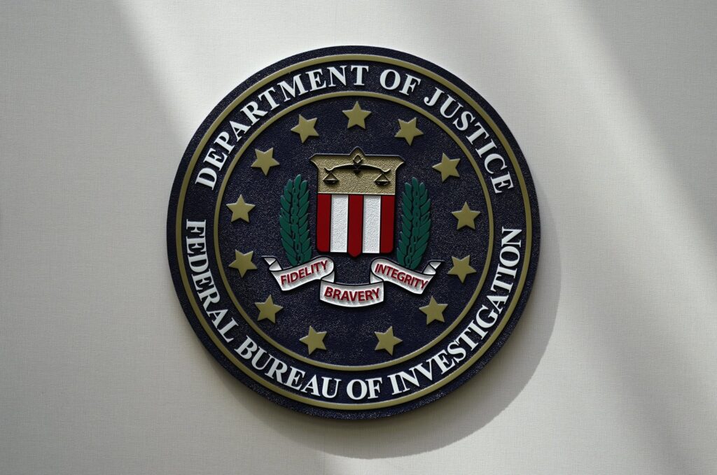 The FBI seal is pictured in Omaha, Neb., Aug. 10, 2022. (AP File Photo)