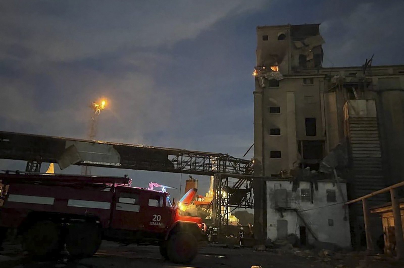 A general view of damaged property, following a Russian drone attack, amid Russia's attack on Ukraine, at a location given as Odessa region, Ukraine, in this handout image released on Aug. 2, 2023. (Odessa region Governor Oleh Kiper via Telegram)