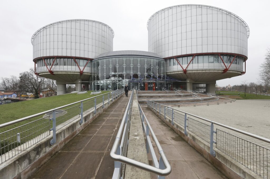 View of the European Court of Human Rights in Strasbourg, eastern France, Thursday, Jan. 26, 2023. (AP File Photo)