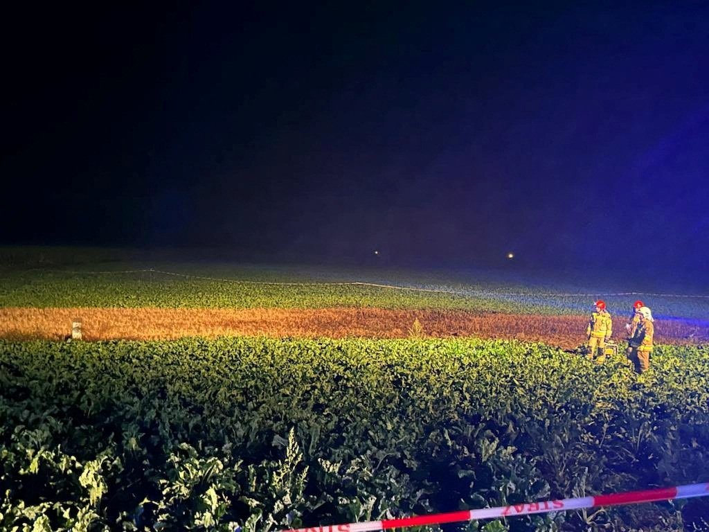 A view shows a leak detected in Druzhba oil pipeline as reported by Polish pipeline operator PERN, in Chodecz, Poland, Aug. 5, 2023, in this picture obtained from social media. (Photo courtesy of Anna Trzeciakowska via X/via Reuters )