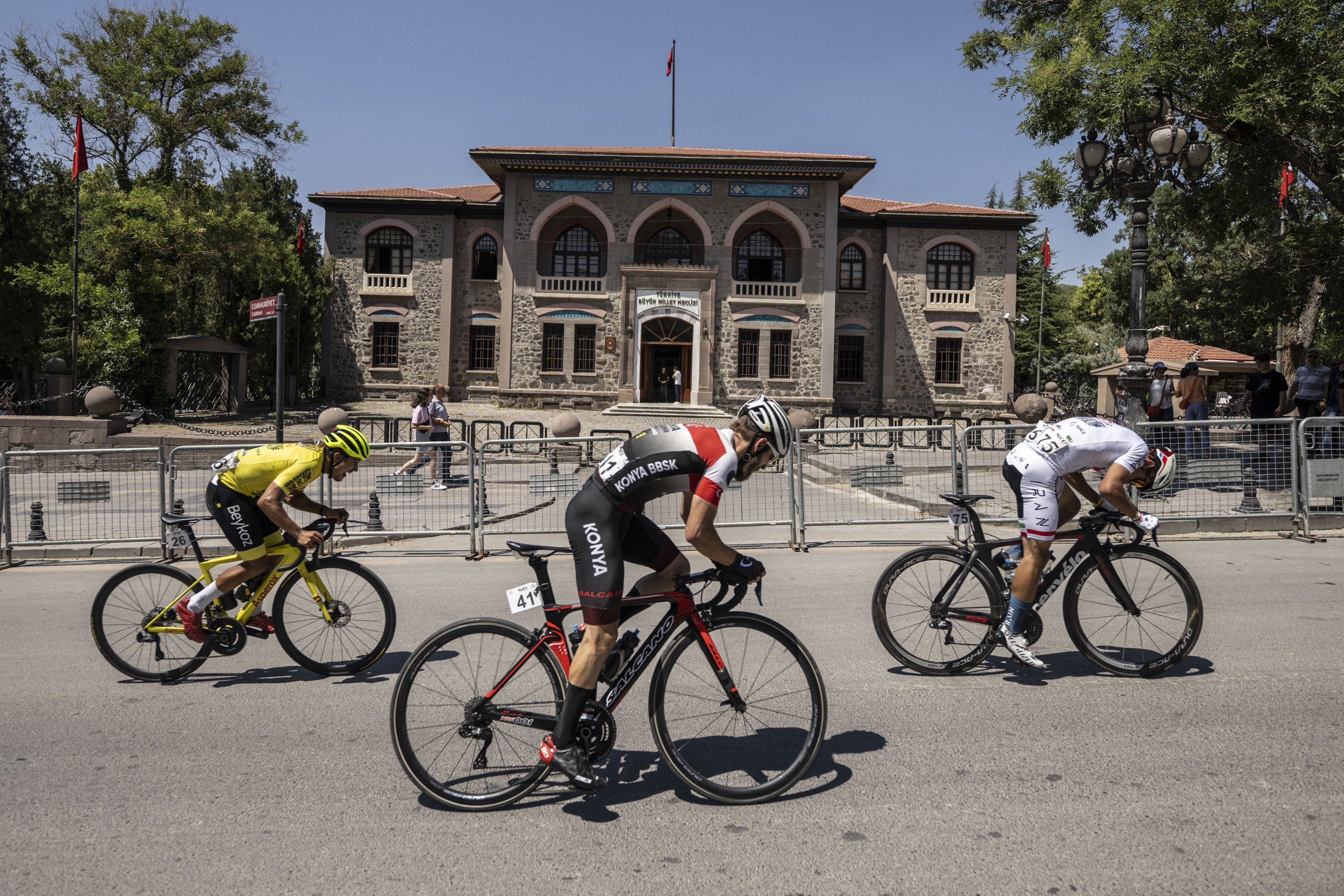 286147 Racers ride during the 100th Republic Anniversary Cycling Tour, Ankara, Türkiye, Aug. 5, 2023. (AA Photo)