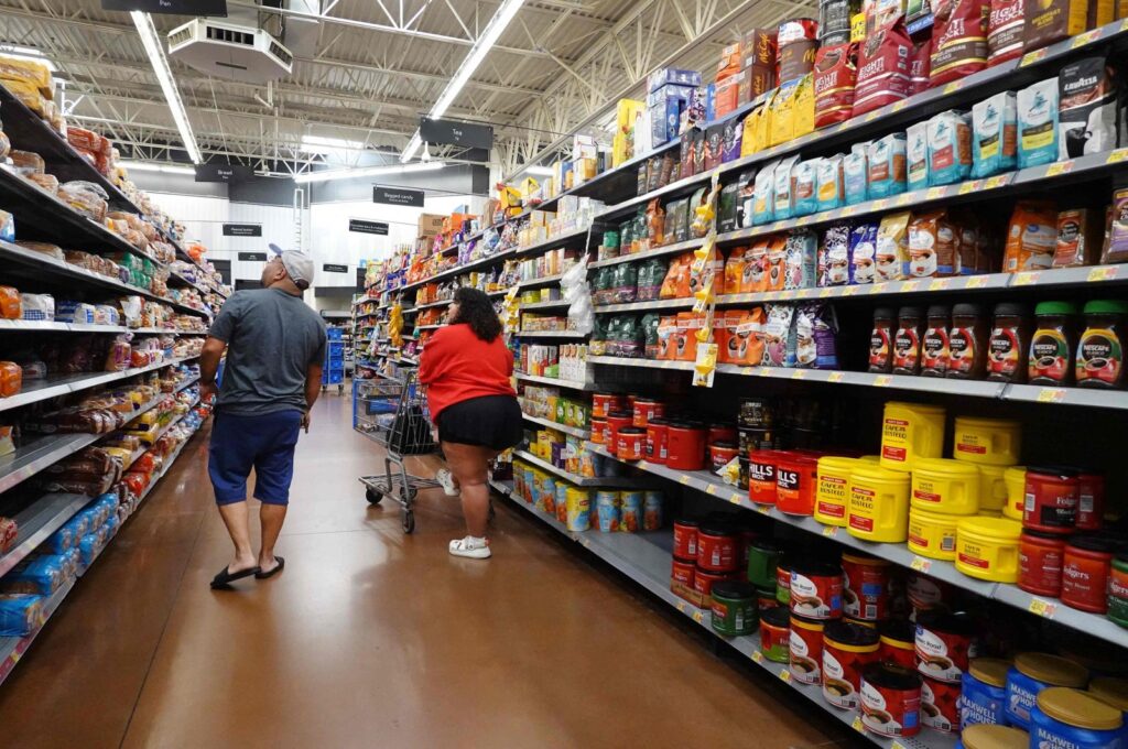 Grocery items are offered for sale at a supermarket in Chicago, Illinois, U.S., Aug. 9, 2023. (AFP Photo)