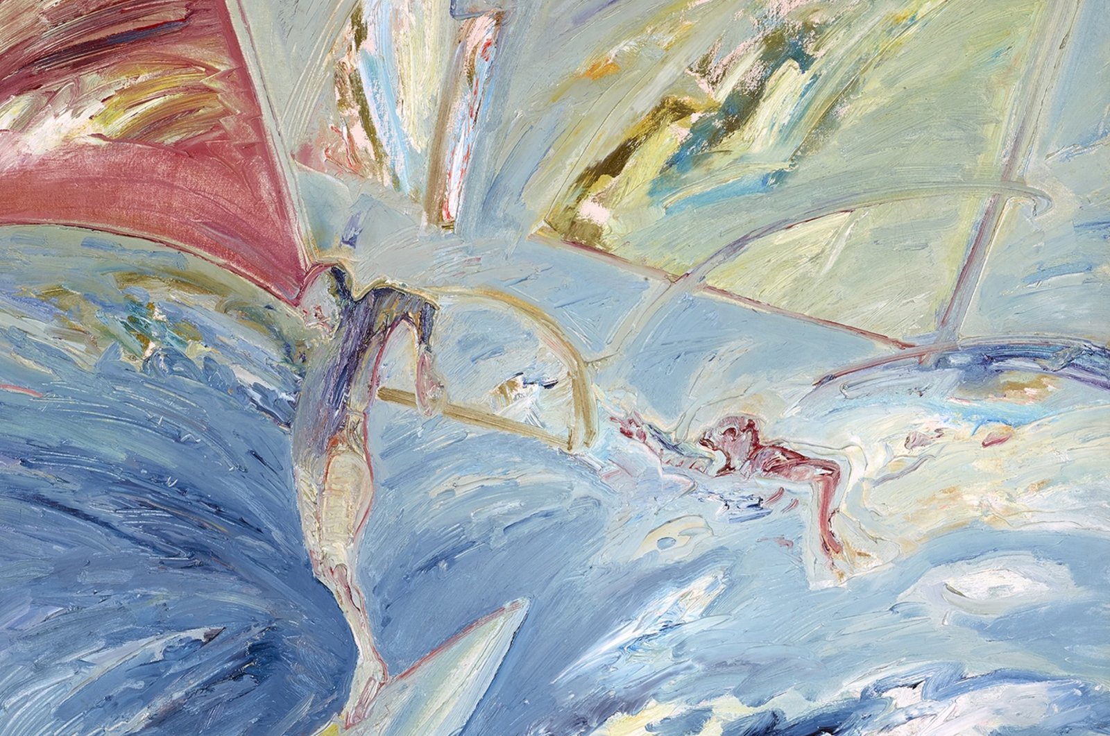 "The Same Wind" by Mehmet Güleryüz, 1986, oil on canvas. (Photo courtesy of OMM)