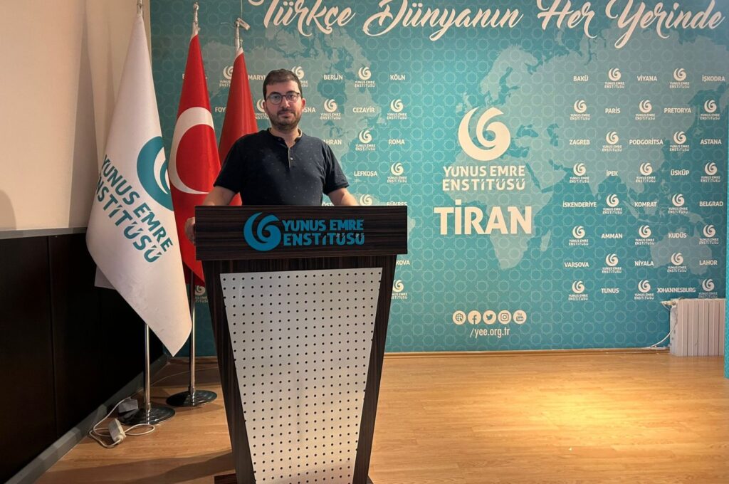 Omer Demirbaş, the general manager of Yunus Emre Institute in Tirana, Albania, Aug. 17, 2023. (Courtesy Esma Kamil)
