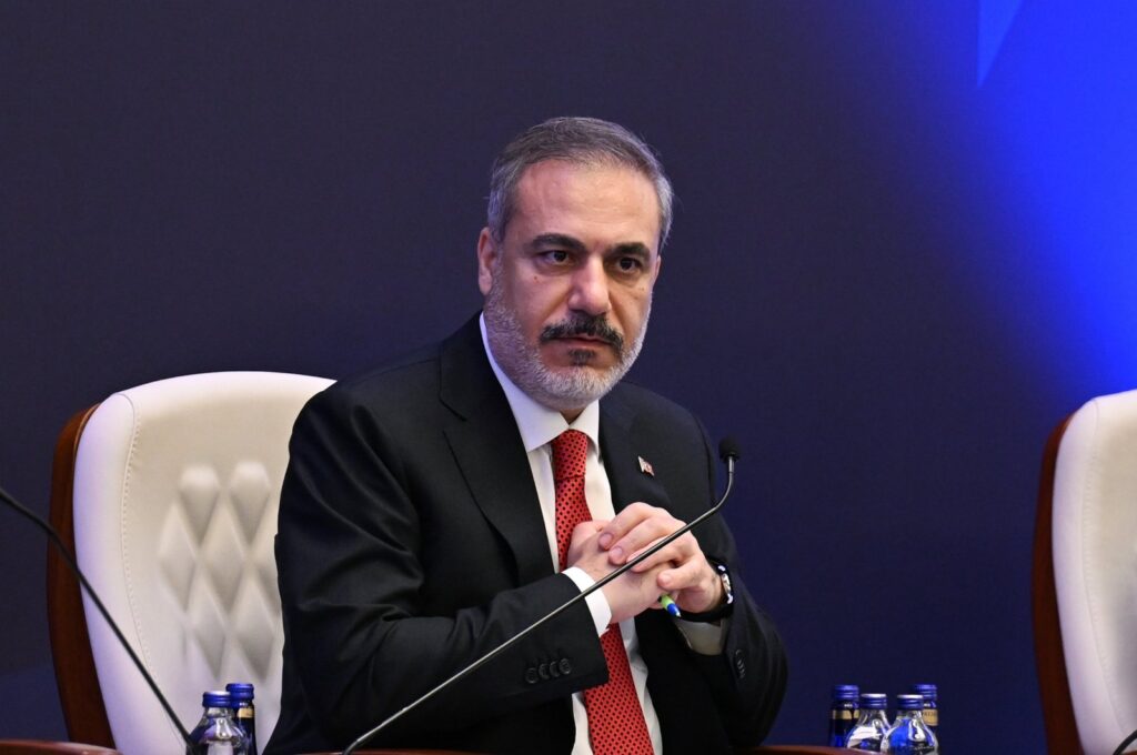 Foreign Minister Hakan Fidan speaks at the 14th Ambassadors Conference in Ankara, Aug. 7, 2023. (AA File Photo)