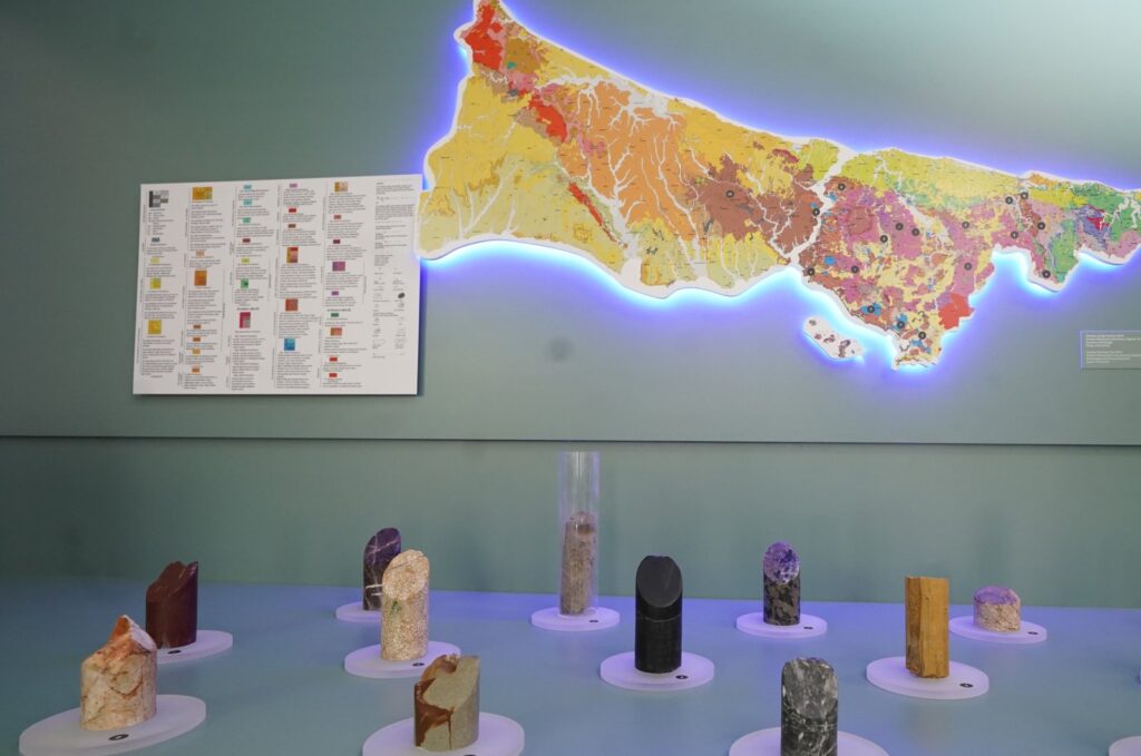 The works exhibited at "Tomorrow’s Earthquake-Resilient Cities," Istanbul, Türkiye, Aug. 15, 2023. (Photo courtesy of Boğaziçi University)