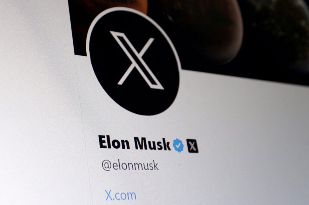 Elon Musk's Twitter account is seen in this illustration, July 24, 2023. (Reuters Photo)