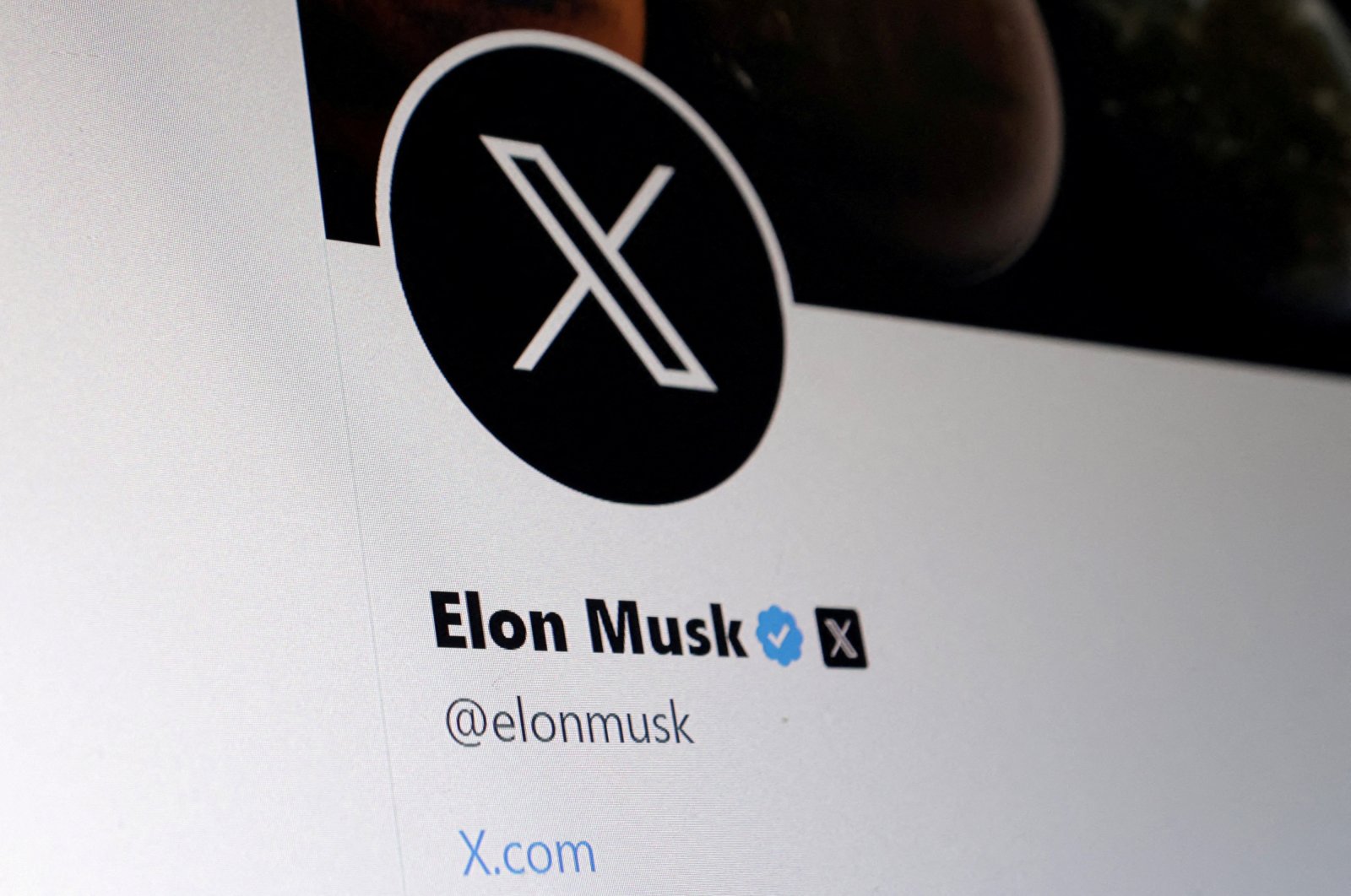 Elon Musk's Twitter account is seen in this illustration, July 24, 2023. (Reuters Photo)