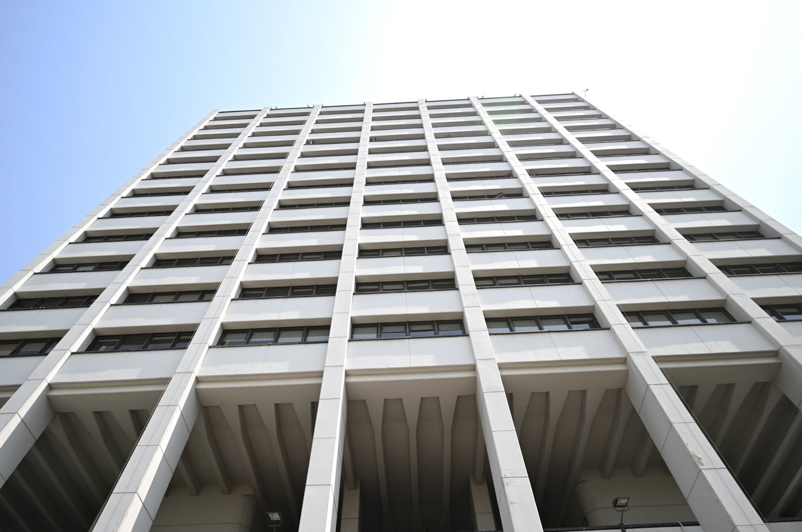 Front view of the Central Bank of the Republic of Türkiye (CBRT), Ankara, Türkiye, July 27, 2023. (AA Photo)